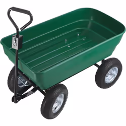 Chariot de jardin et de transport avec fonction d'inclinaison  vert