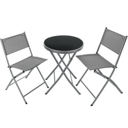 TecTake 403588 ensemble de meubles de jardin Gris