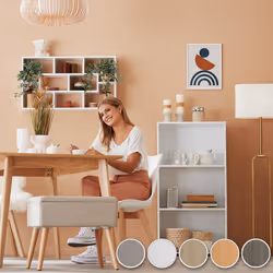 TecTake 403609 étagères Panneaux MDF Blanc