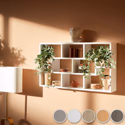 TecTake 403609 étagères Panneaux MDF Blanc