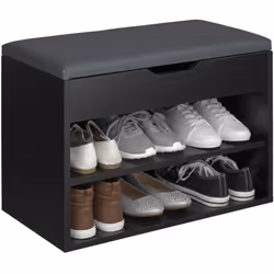 TecTake 403615 Organisateur pour chaussures Noir