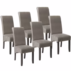 TecTake 403629, Gris, 6 siège(s)