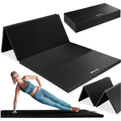 Tectake - Tapis de gymnastique pliable et extensible Doux pour la peau et Facile d'entretien