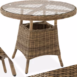 Notre table de jardin moderne ajoutera une touche de glamour à votre jardin ou à votre patio. La structure naturelle du rotin ...