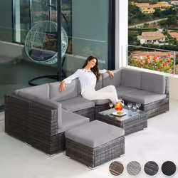 TecTake 403701 ensemble de meubles de jardin