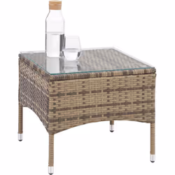 TecTake 403703 ensemble de meubles de jardin Marron