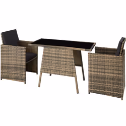TecTake 403733, Marron, 2 siège(s), Adultes et enfants, Garçon/Fille