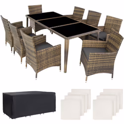 TecTake 403753 ensemble de meubles de jardin Marron