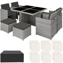TecTake 403756 ensemble de meubles de jardin Gris
