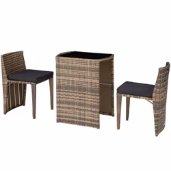 TecTake 403769, Marron, 2 siège(s), Adultes et enfants, Garçon/Fille