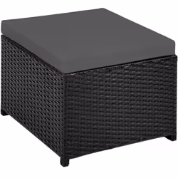 TecTake 403819 ensemble de meubles de jardin Noir