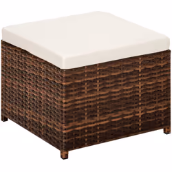 TecTake 403820 ensemble de meubles de jardin Noir, Marron