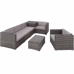 TecTake 403829 ensemble de meubles de jardin Gris
