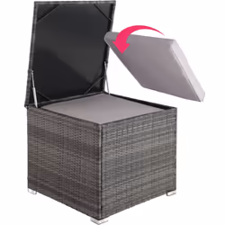 TecTake 403829 ensemble de meubles de jardin Gris