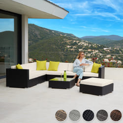 TecTake 403838 canapé 7 siège(s) Gris