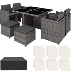 TecTake 403846 ensemble de meubles de jardin Gris