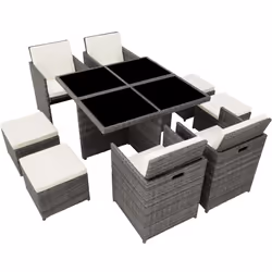 TecTake 403846 ensemble de meubles de jardin Gris - Vue supplémentaire 9