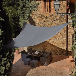 TecTake 403889 Voile d'ombrage Gris