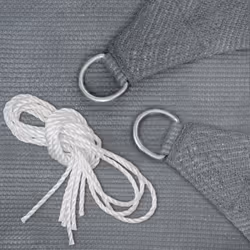 TecTake 403890 Voile d'ombrage Gris