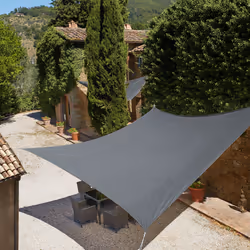 TecTake 403893 Voile d'ombrage Gris