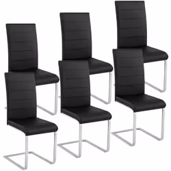 TecTake 403895, Noir, 6 siège(s)