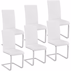 TecTake 403896, Blanc, 6 siège(s)