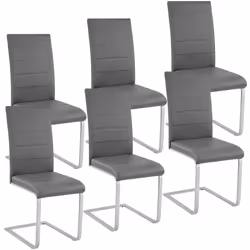 TecTake 403897, Gris, 6 siège(s)