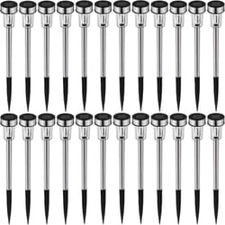Tectake - Lot de 24 lampes solaires led écologiques avec diffusion d'une lumière colorée Piquet terre