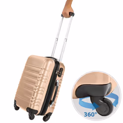TecTake 403984 pièce de bagage individuel Champagne
