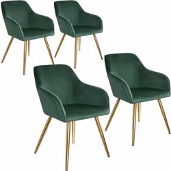 TecTake 404003, Vert, Or, 4 siège(s)