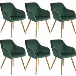 TecTake 404004, Vert, Or, 6 siège(s)