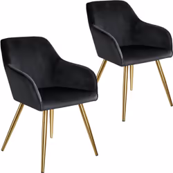 TecTake 404014, Noir, Or, 2 siège(s)