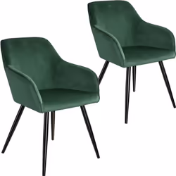 TecTake 404026, Noir, Vert, 2 siège(s)
