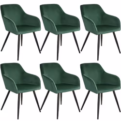 TecTake 404028, Noir, Vert, 6 siège(s)