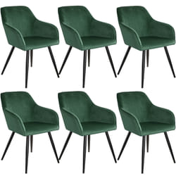 TecTake 404028 Ensemble de meubles de salle à manger Noir, Vert