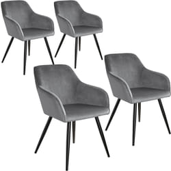 TecTake 404035 Ensemble de meubles de salle à manger Gris