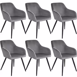 TecTake 404036, Gris, 6 siège(s)