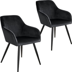 TecTake 404050 Ensemble de meubles de salle à manger Noir
