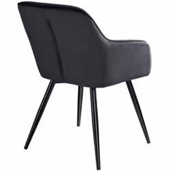 TecTake 404050 Ensemble de meubles de salle à manger Noir