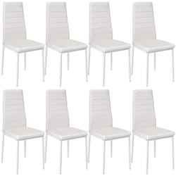 TecTake 404120 Ensemble de meubles de salle à manger Blanc