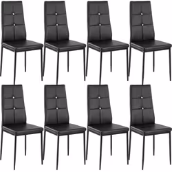 TecTake 404123, Noir, 8 siège(s)