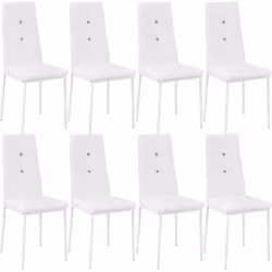 TecTake 404125, Blanc, 8 siège(s)