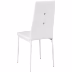 TecTake 404125 Ensemble de meubles de salle à manger Blanc