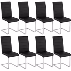 TecTake 404127, Noir, 8 siège(s)