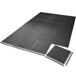 TecTake 404133 tapis de yoga Noir
