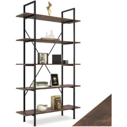 Tectake - Etagère bibliothèque glasgow style industriel 106 x 34,5 179,5 cm -