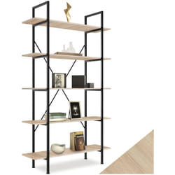 Tectake - Etagère bibliothèque glasgow style industriel 106 x 34,5 179,5 cm -