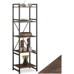 Tectake - Etagère bibliothèque manchester style industriel 47,5 x 34,5 151,5 cm -