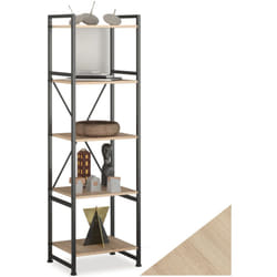 Tectake - Etagère bibliothèque manchester style industriel 47,5 x 34,5 151,5 cm -