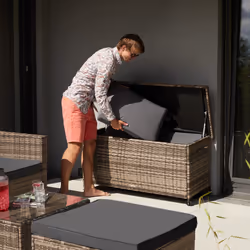TecTake 404211 Boîte de rangement Polyester, Acier